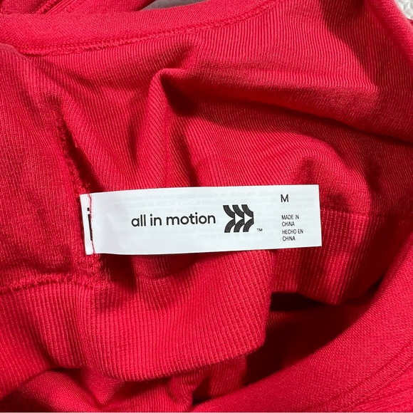 Women’s Seamless Active Red Ribbed Tank Sleeveless Dress Activewear Medium - Picture 8 of 9